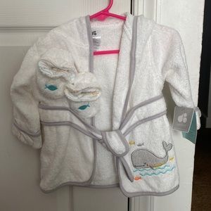 Baby Bath Robe & Booties
